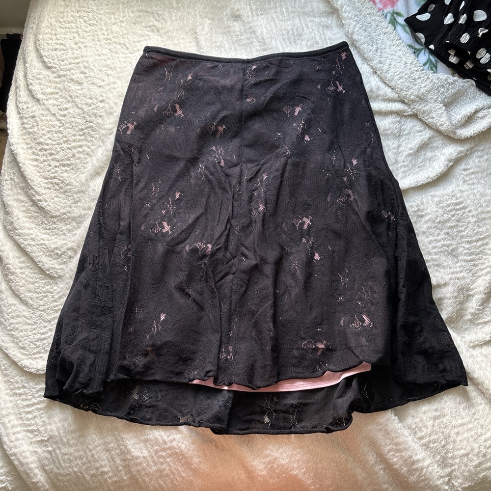 Elegant Black and Pink Women's Skirt